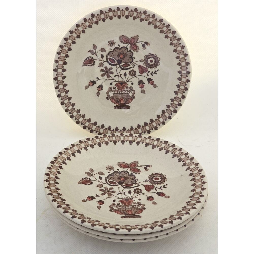 Saucers-Vintage Johnson Bros-"Old Granite"- Jamestown-England-Set of 4